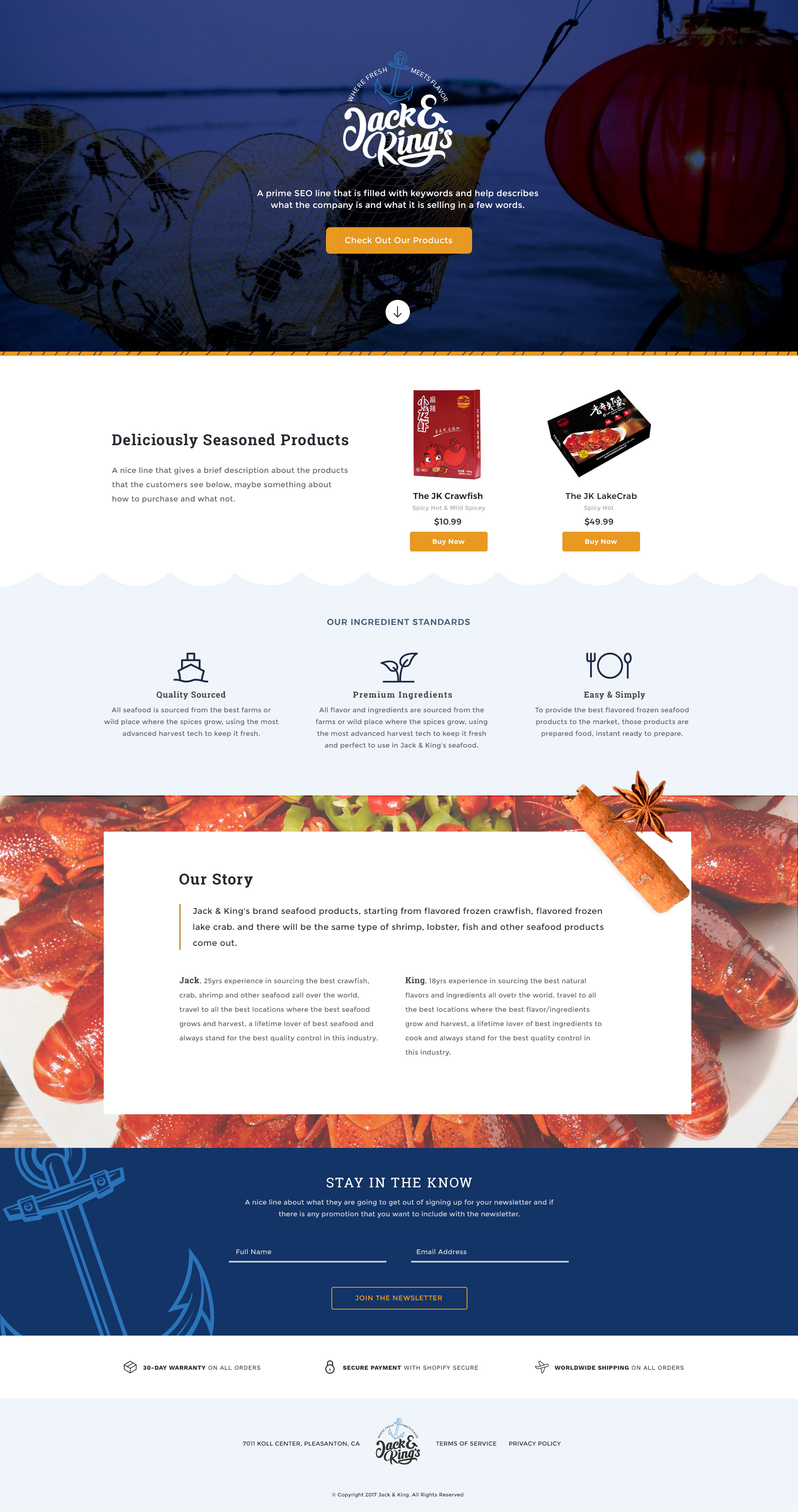 Jack & King's Website