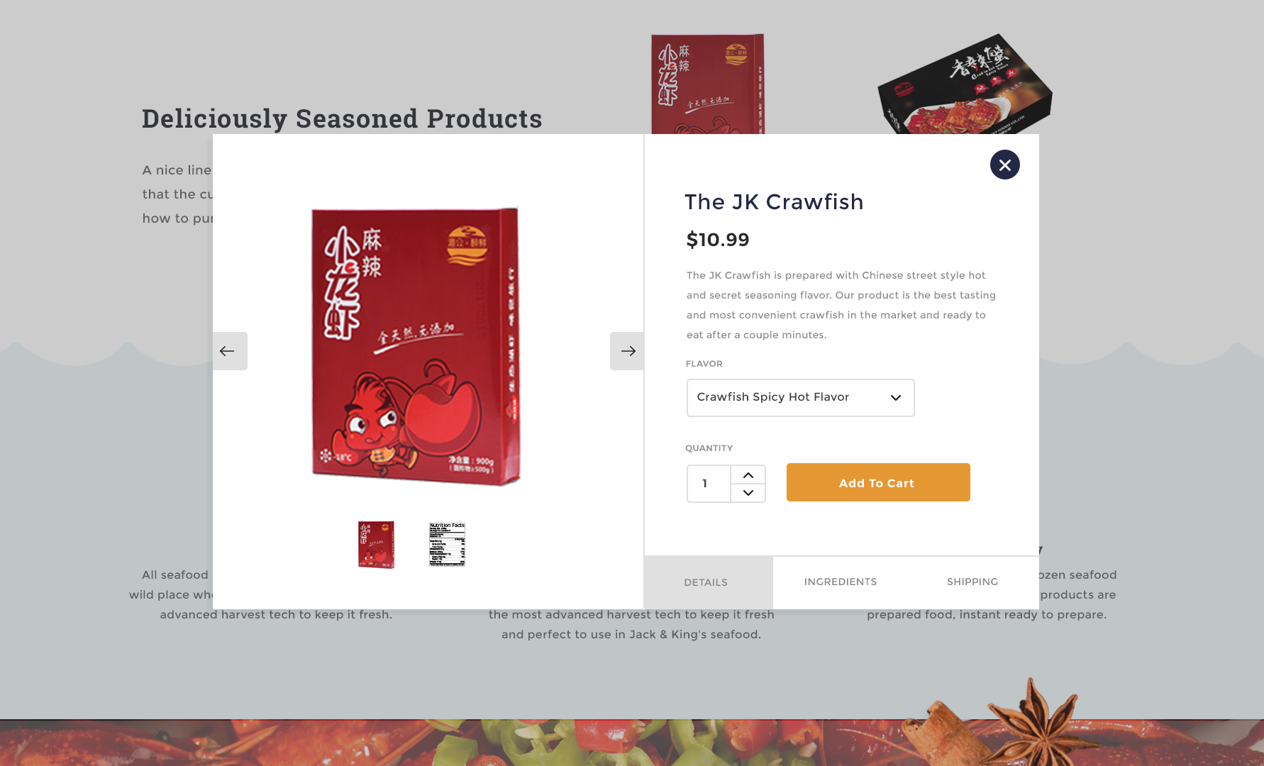 Jack & King's product preview