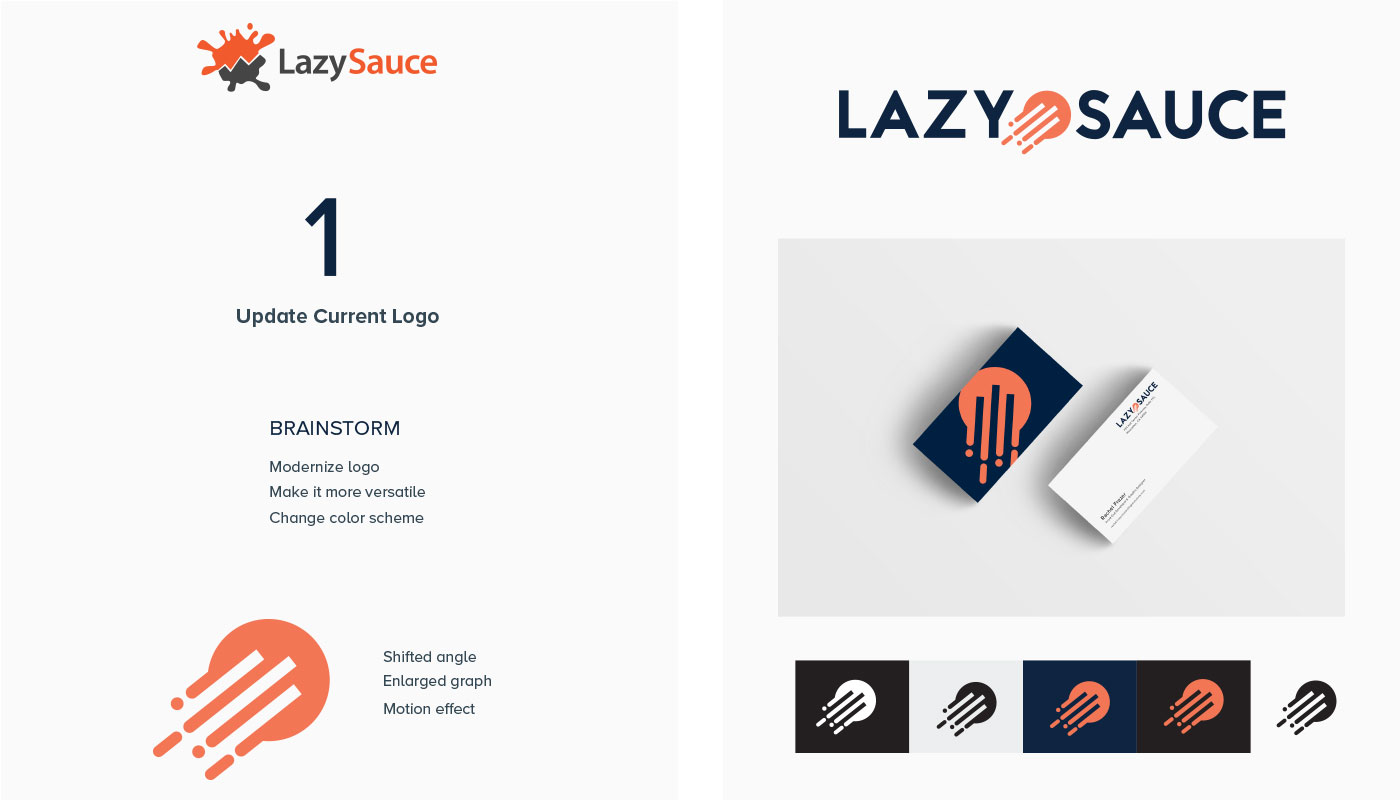 Lazy Sauce Logo Redesign
